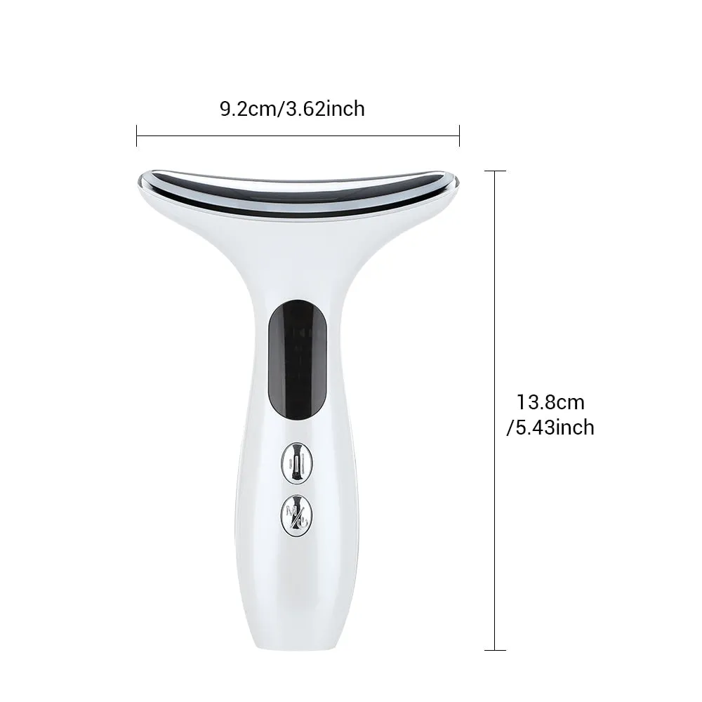 7in1 RF&amp;EMS Face Massager Lifting Beauty LED Face Skin  3 Colors LED Facial Neck Massager Photon Therapy Heating Wrinkle Removal