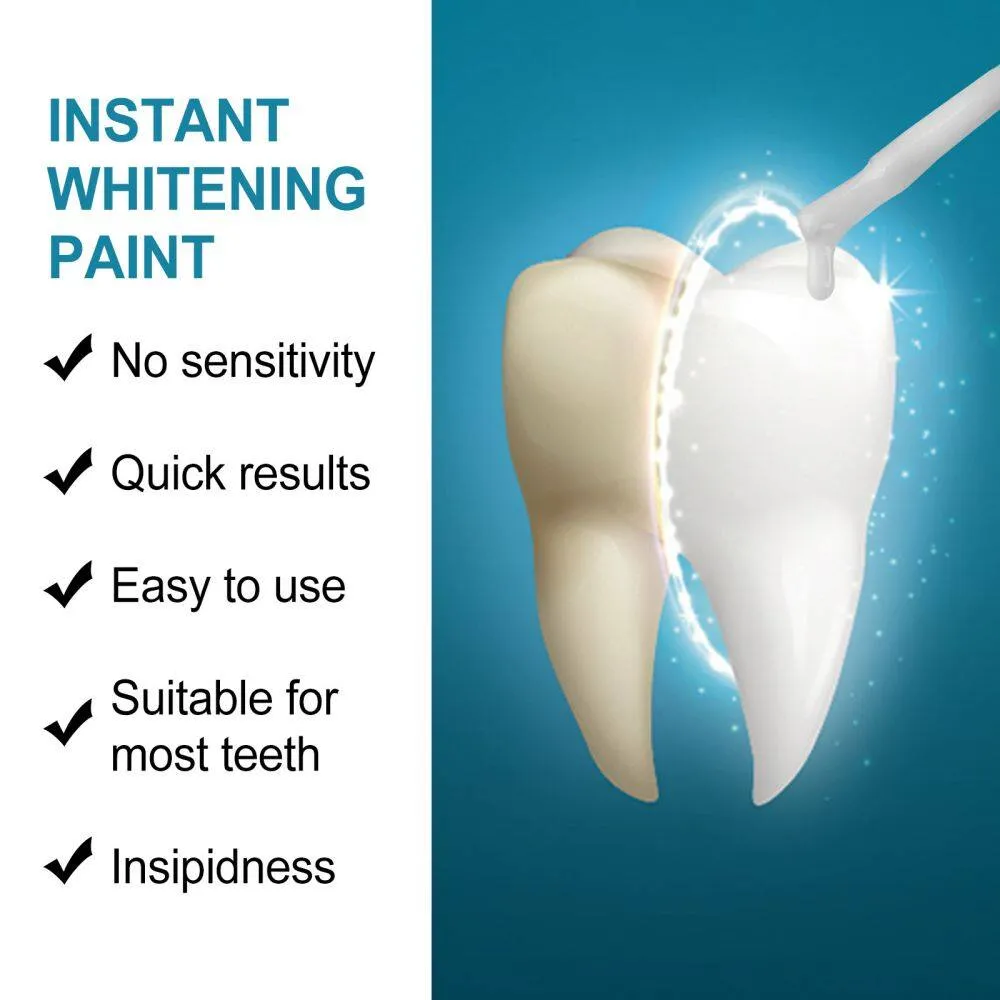 ayuting Teeth Whitening Paint Remove Plaque Stain Yellow Teeth Stain Sensitive Mouth Breath  Oral Care 5ml