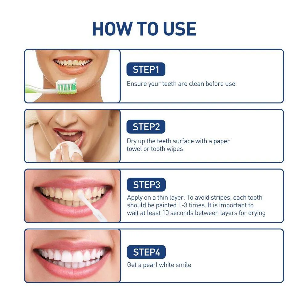 ayuting Teeth Whitening Paint Remove Plaque Stain Yellow Teeth Stain Sensitive Mouth Breath  Oral Care 5ml