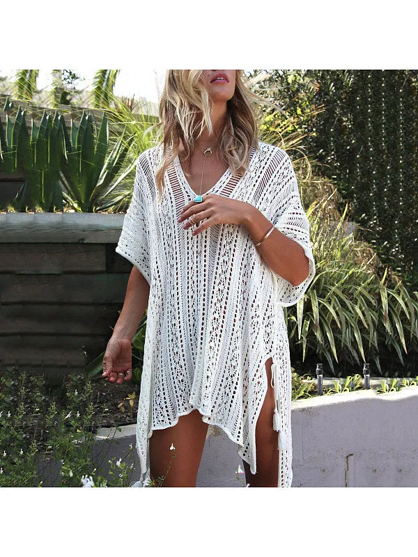 Bikini Beach Knit Sun Protection Blouse