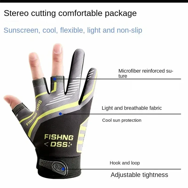 Breathable Sun Protection Gloves for Men