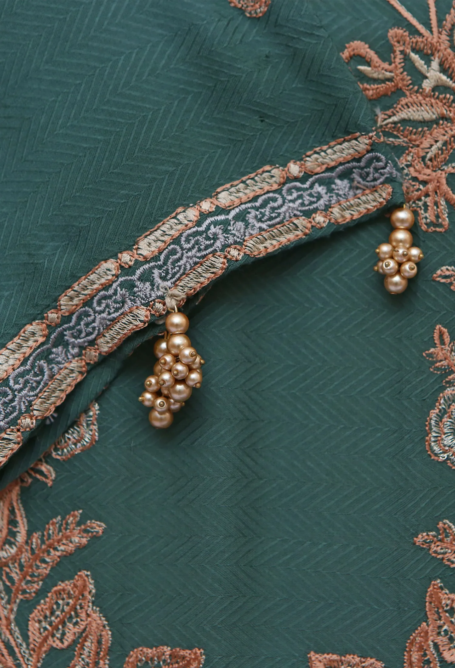 Green Festive Lawn Unstitched 2Pc