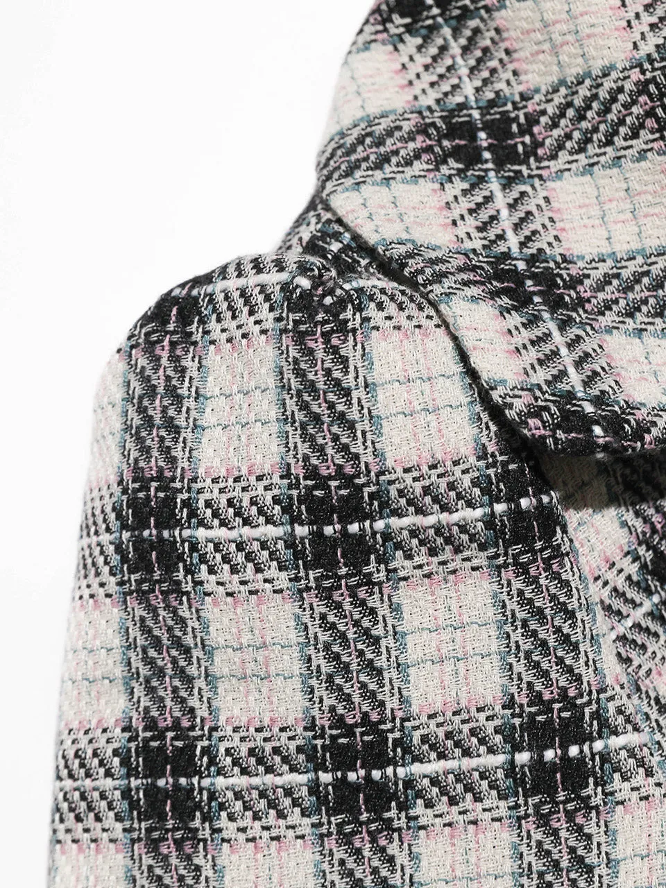 Joy Checkered Tweed Set