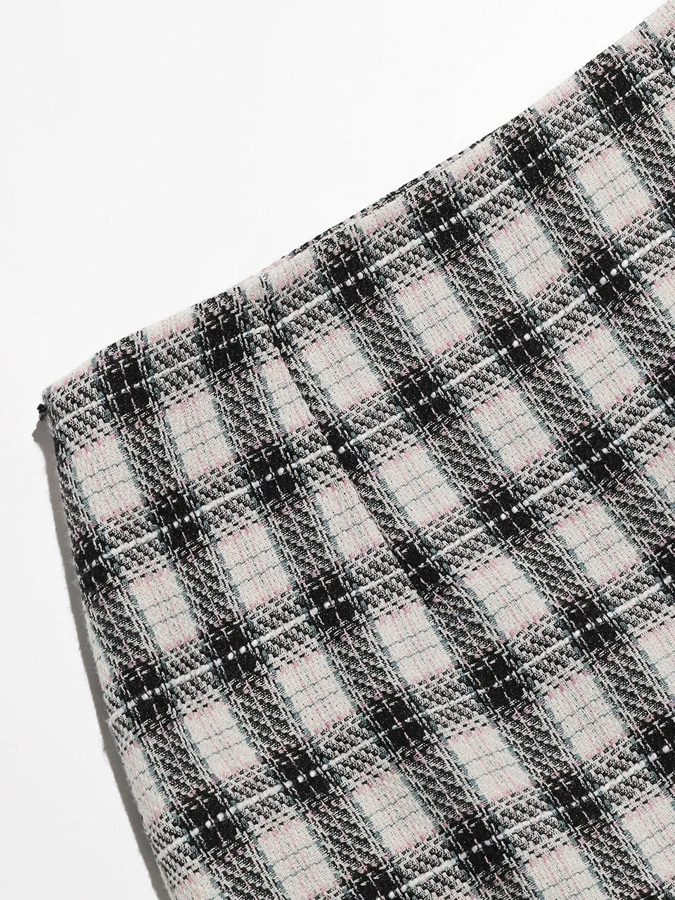 Joy Checkered Tweed Set