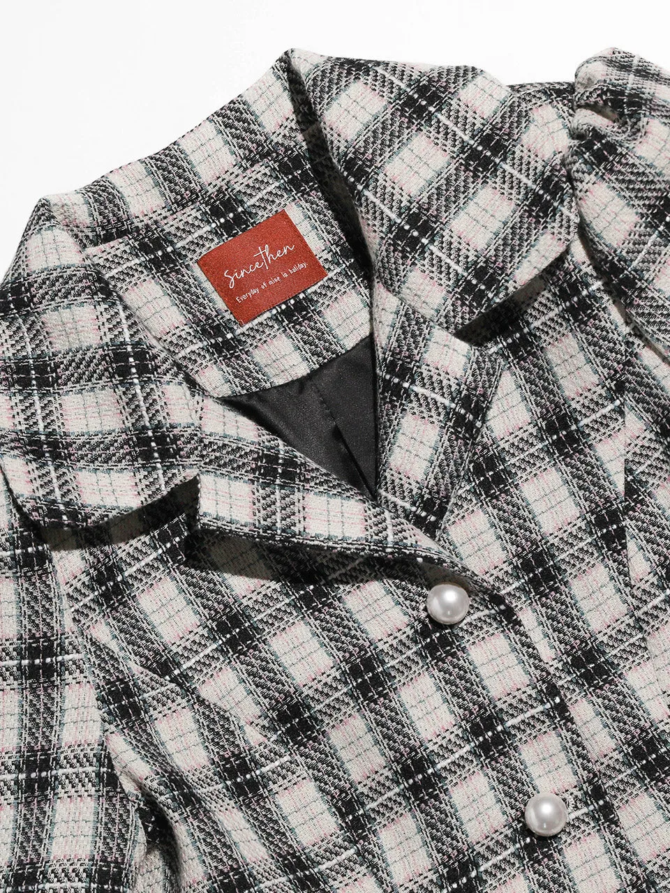Joy Checkered Tweed Set