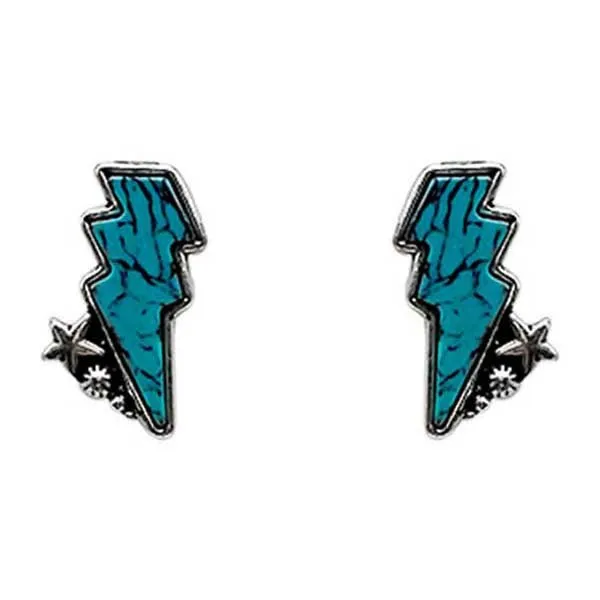 Lucy Lighting Bolt Fashion Stud Earrings