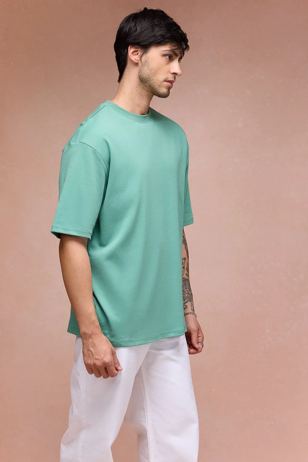 Men's I Watch And Judge Cat Green T-Shirt
