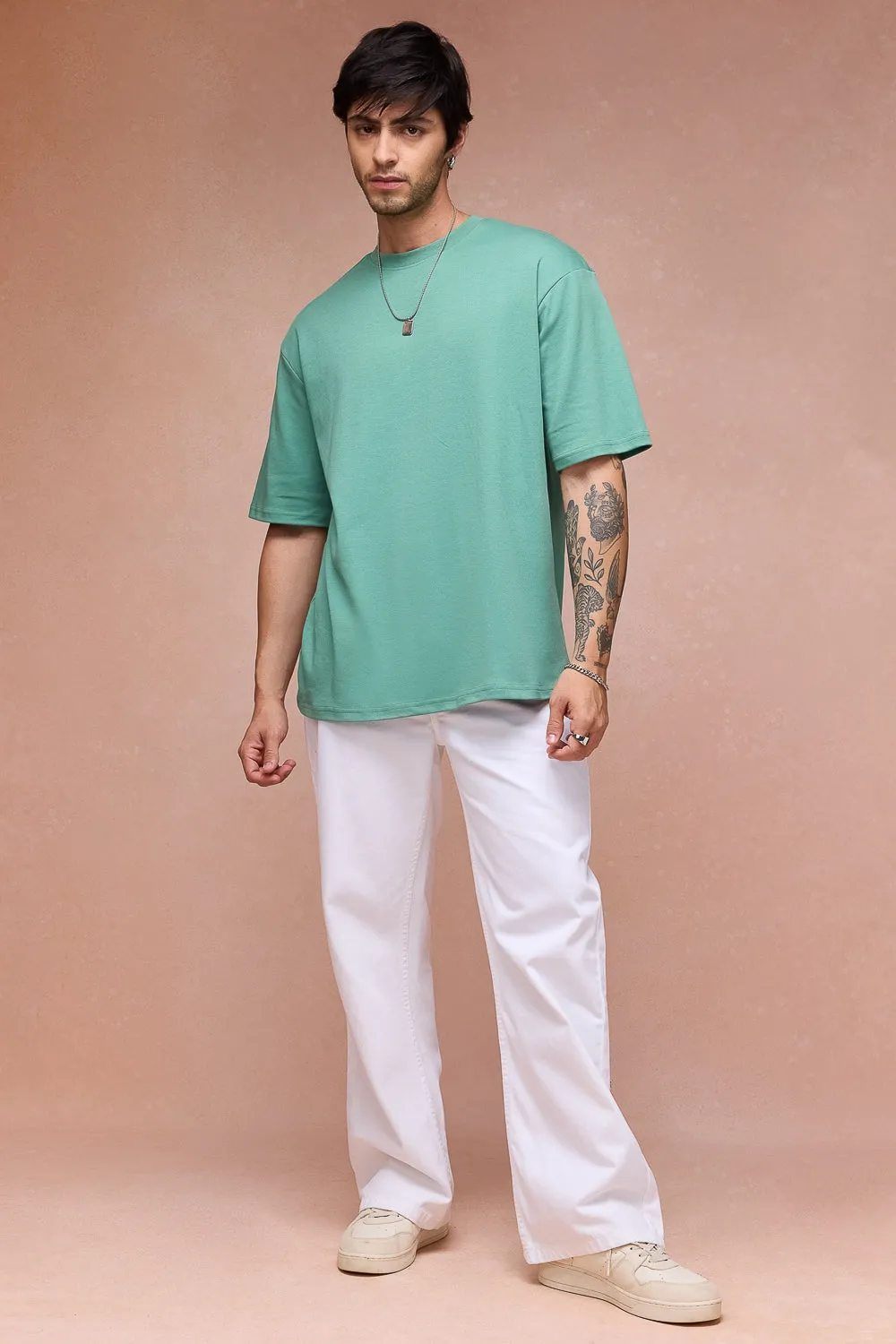 Men's I Watch And Judge Cat Green T-Shirt