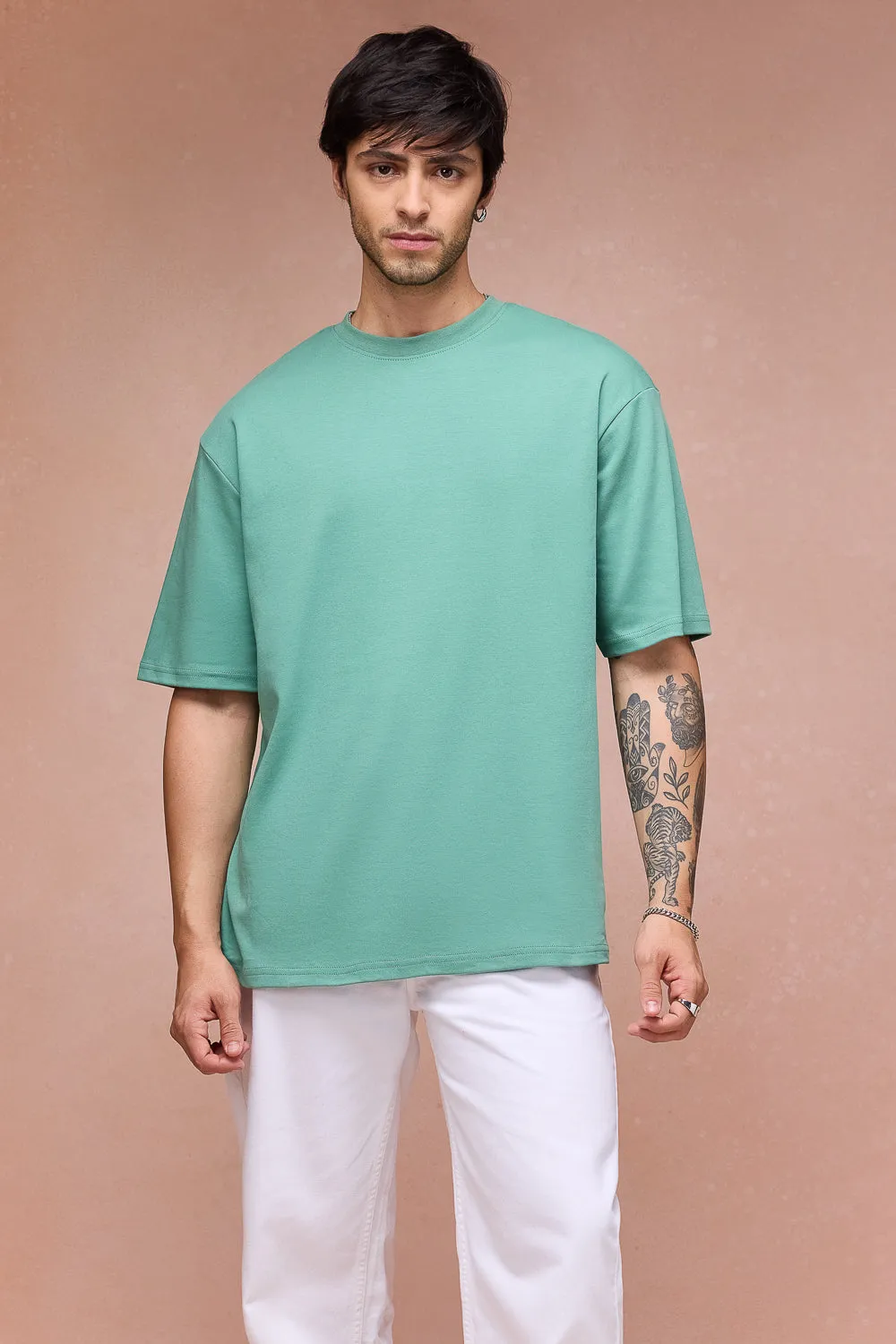Men's I Watch And Judge Cat Green T-Shirt