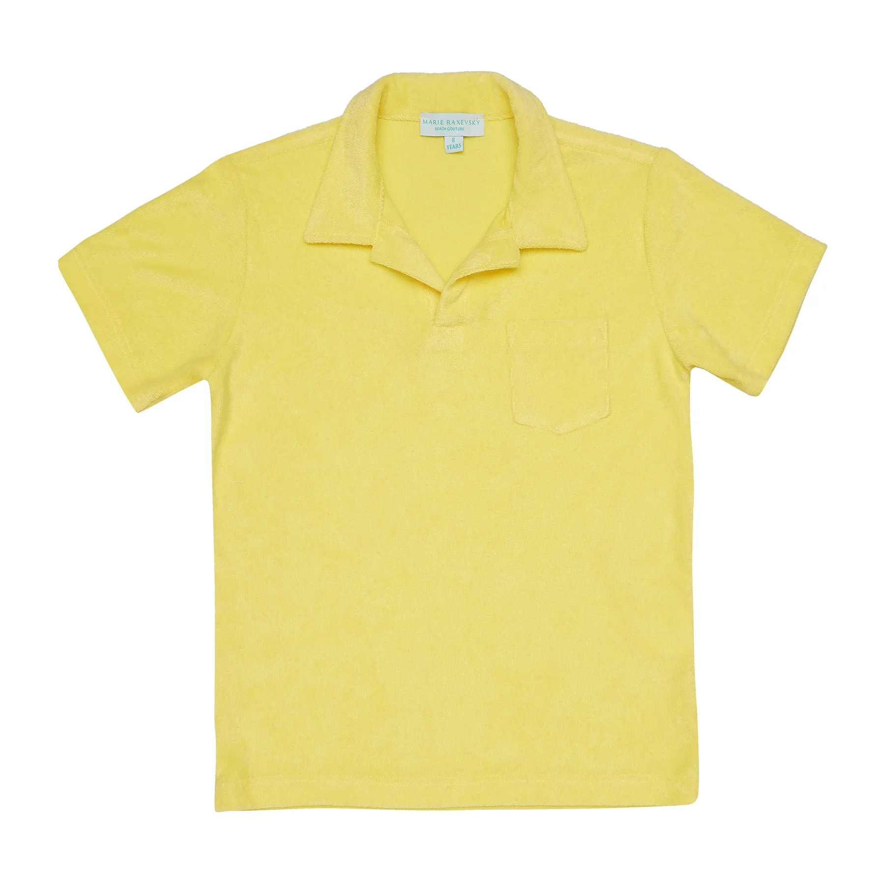 MEN'S TERRY POLO T-SHIRT YELLOW