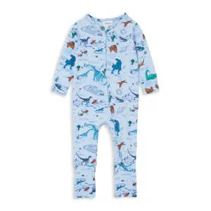 Milky Zip Romper - Space Dino
