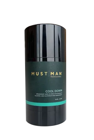 Must Man - Cool Down - Alcohol and Aluminum free deodorant , 2.5 Oz.
