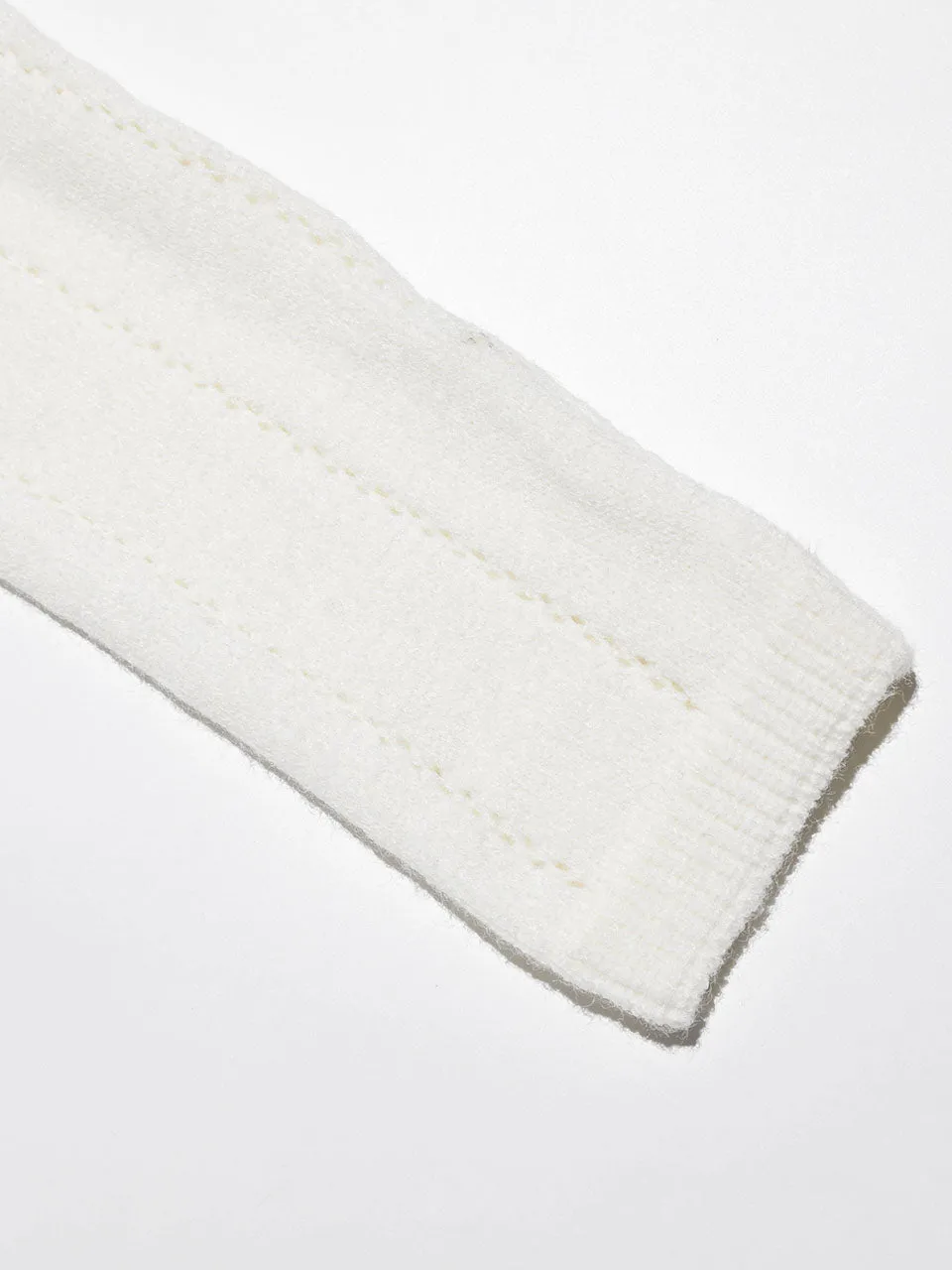 Pointelle Ribbon Knit Cardigan