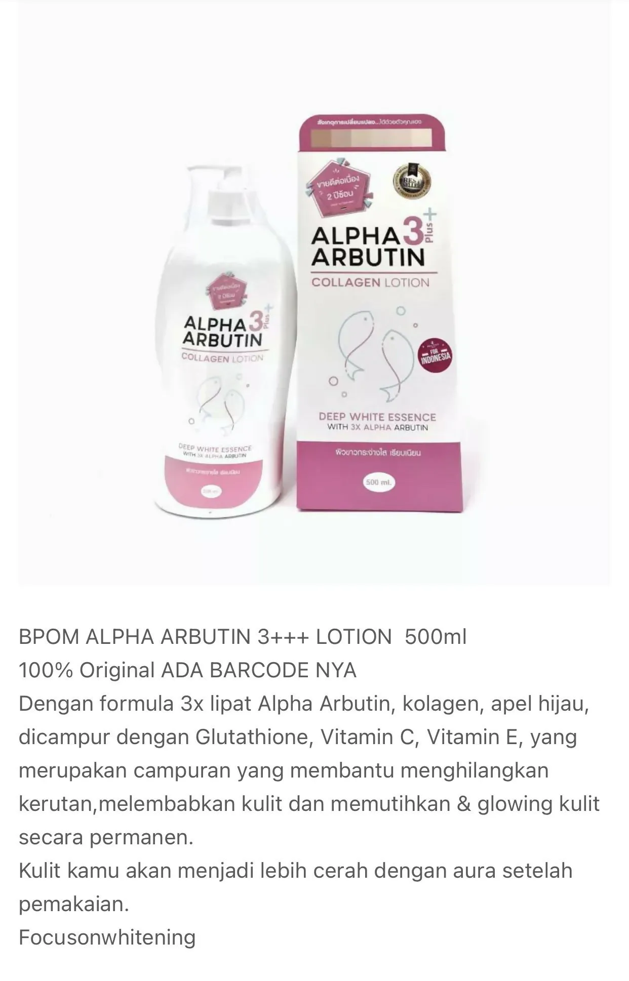Precious Skin Thailand Alpha Arbutin 2 In 1 AHA Serum Booster Set / Lotion / Serum / AHA Whitening