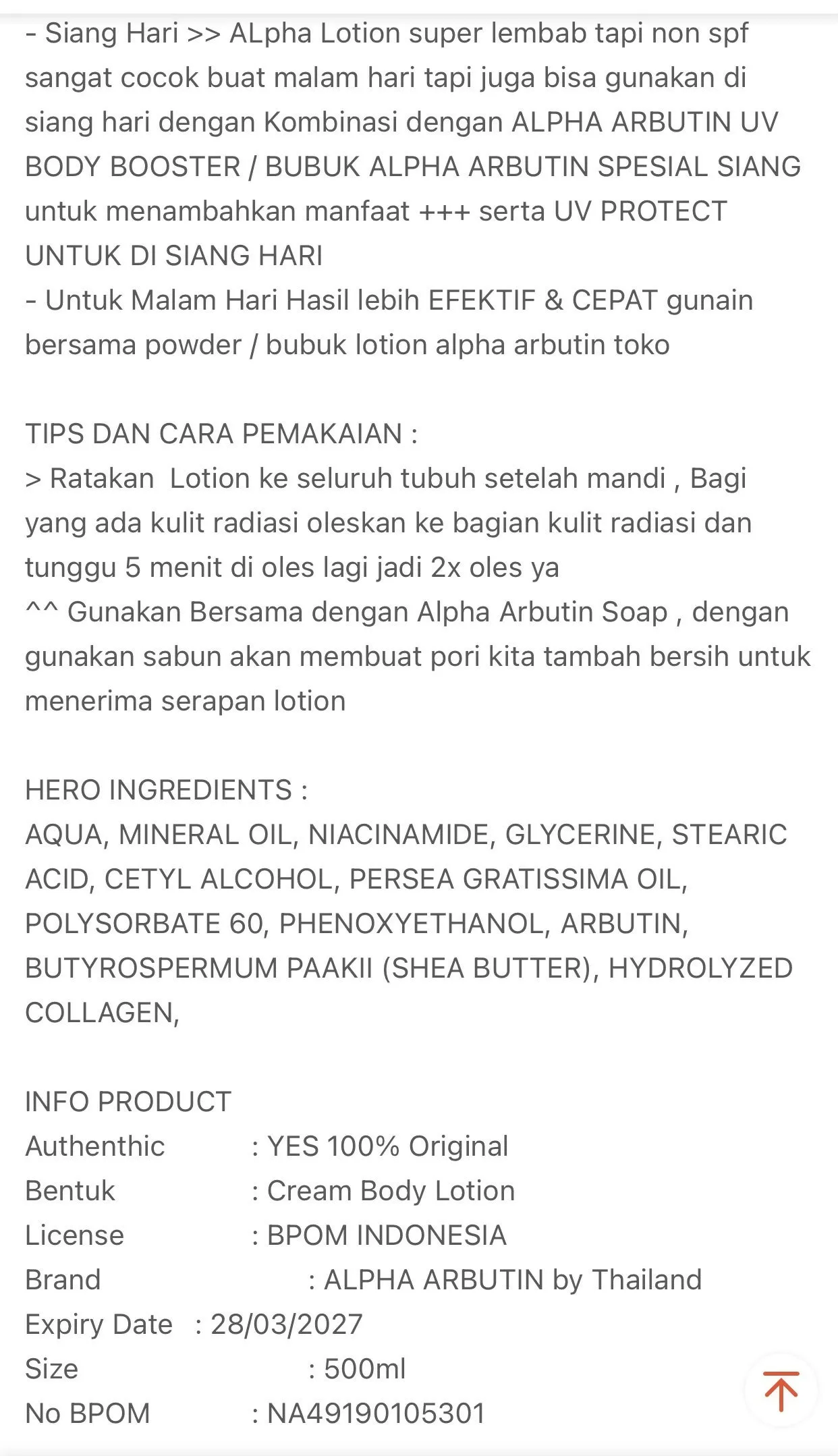 Precious Skin Thailand Alpha Arbutin 2 In 1 AHA Serum Booster Set / Lotion / Serum / AHA Whitening