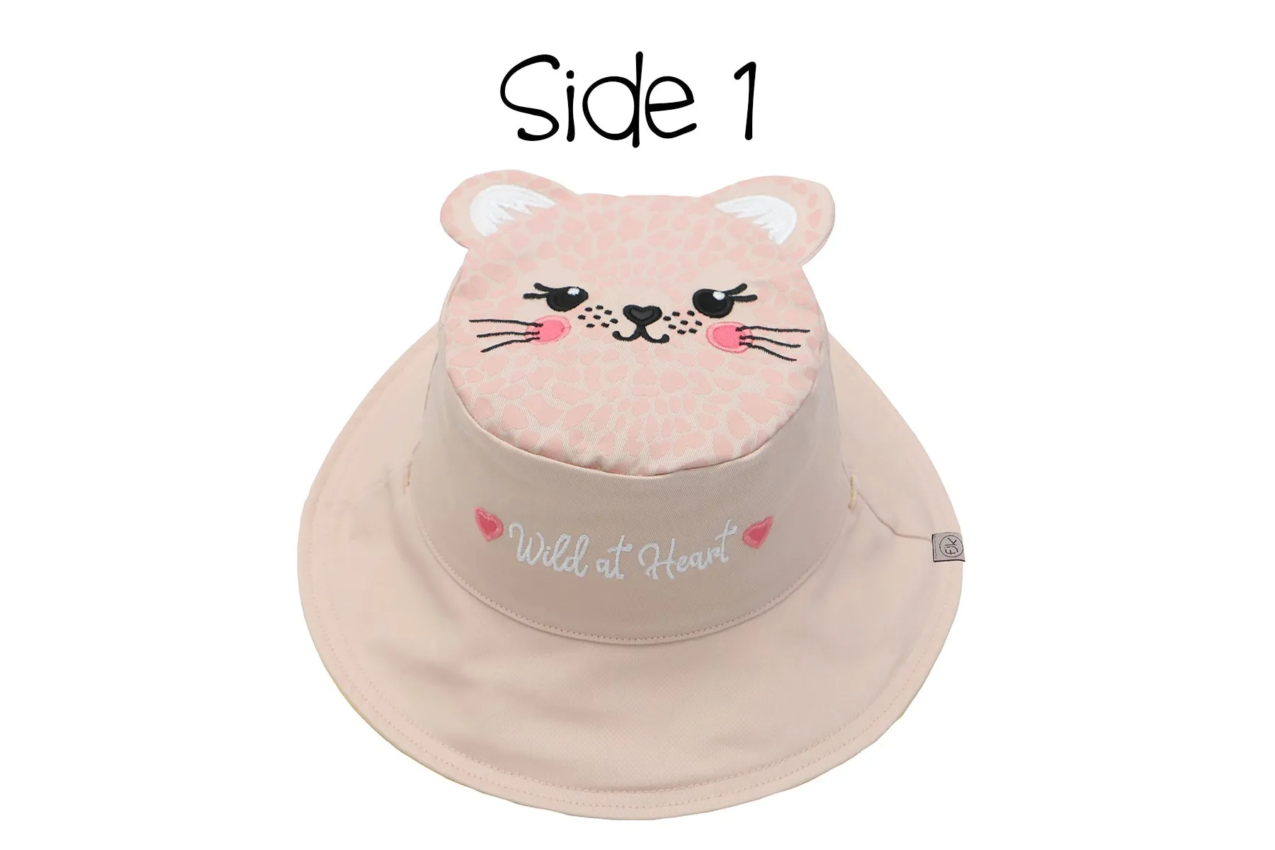 Reversible Baby & Kids Sun Hat - Leopard & Zebra