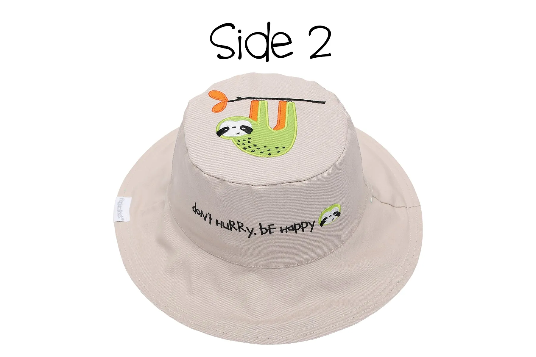 Reversible Baby & Kids Sun Hat - Lion & Sloth