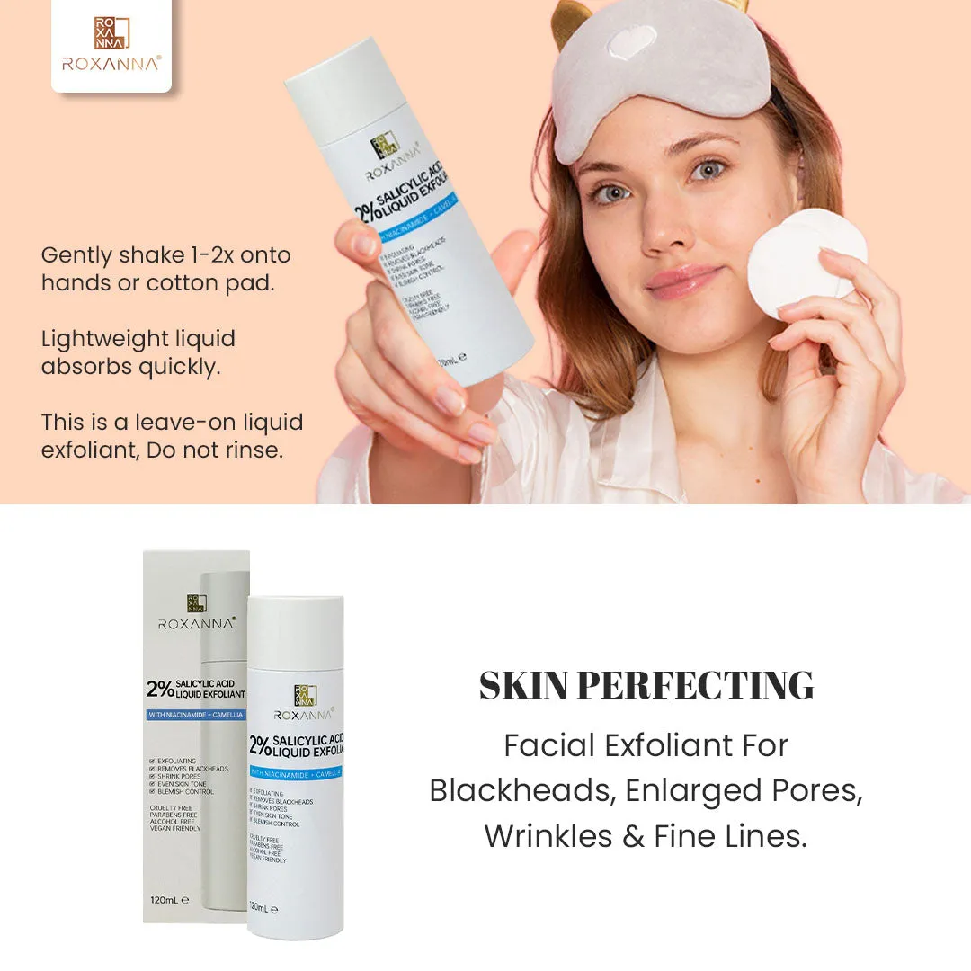 Roxanna 2% Salicylic Acid Liquid Exfoliant 120ml
