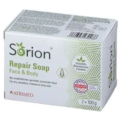 SORION Repair Soap, Nim bark, leaf extract, coconut oil, Curcumarhizoma Extract