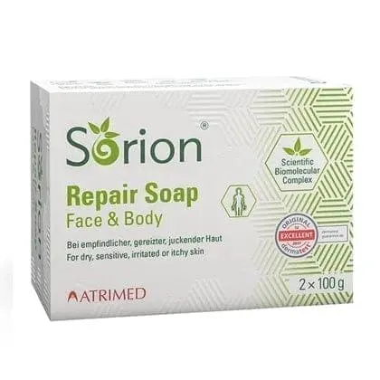 SORION Repair Soap, Nim bark, leaf extract, coconut oil, Curcumarhizoma Extract