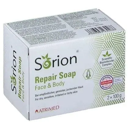 SORION Repair Soap, Nim bark, leaf extract, coconut oil, Curcumarhizoma Extract