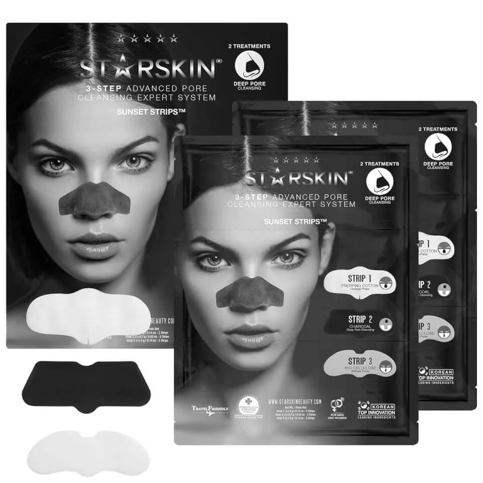 STARSKIN Sunset Strips™ 3-Step Advanced Pore Cleansing Expert System