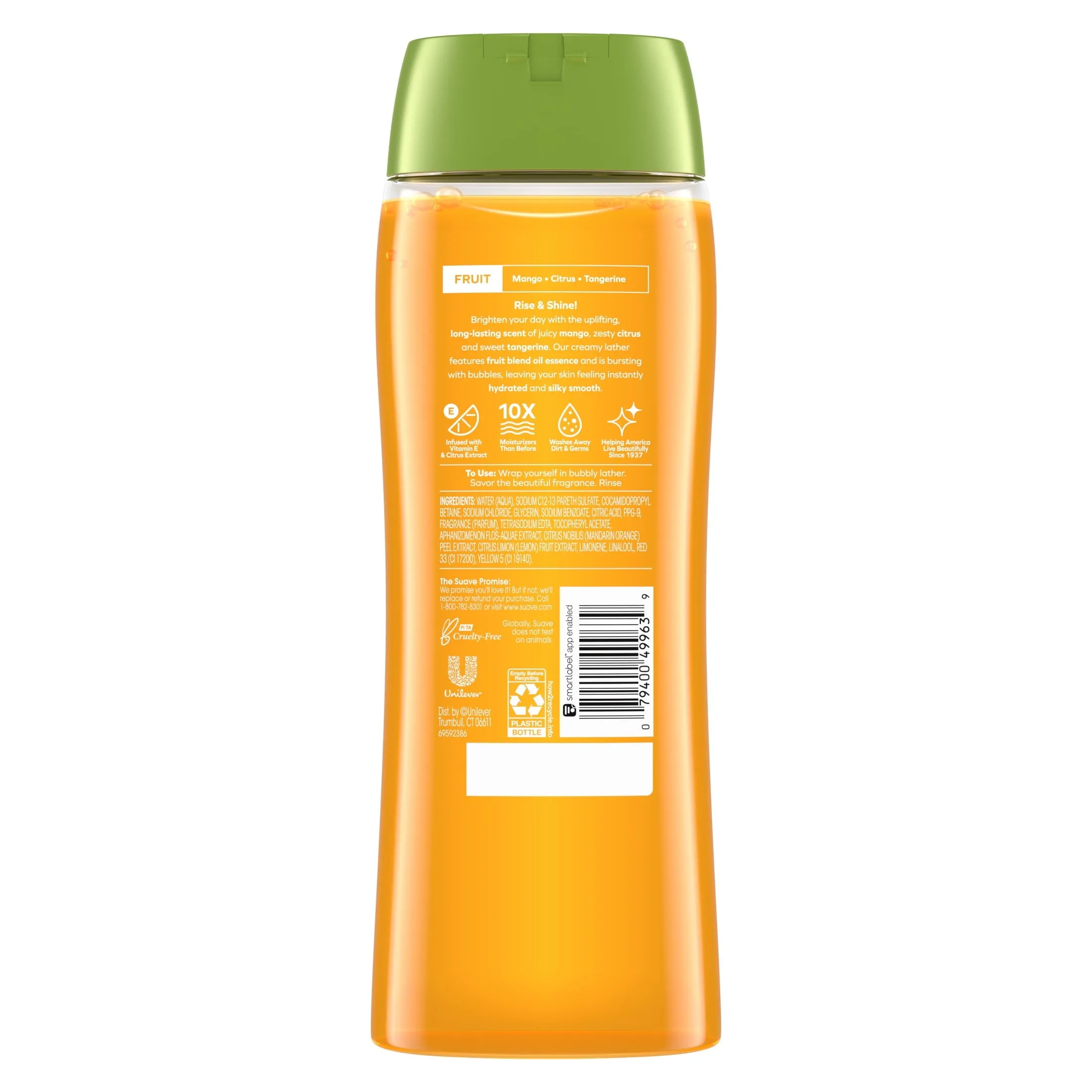Suave Essentials Gentle Body Wash, Mango & Citrus, 18 oz