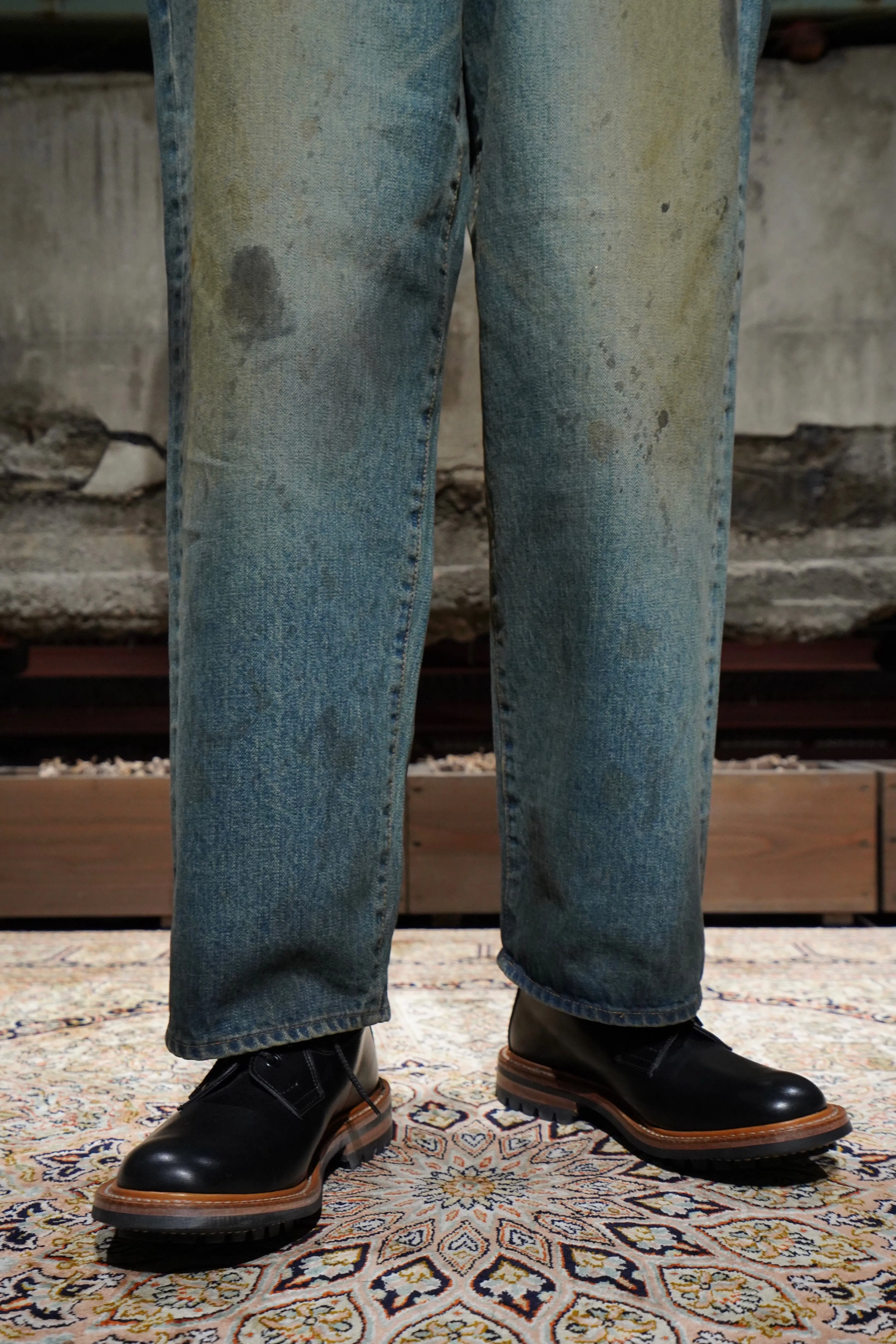 SUGARHILL OILED FADE DENIM PANTS
