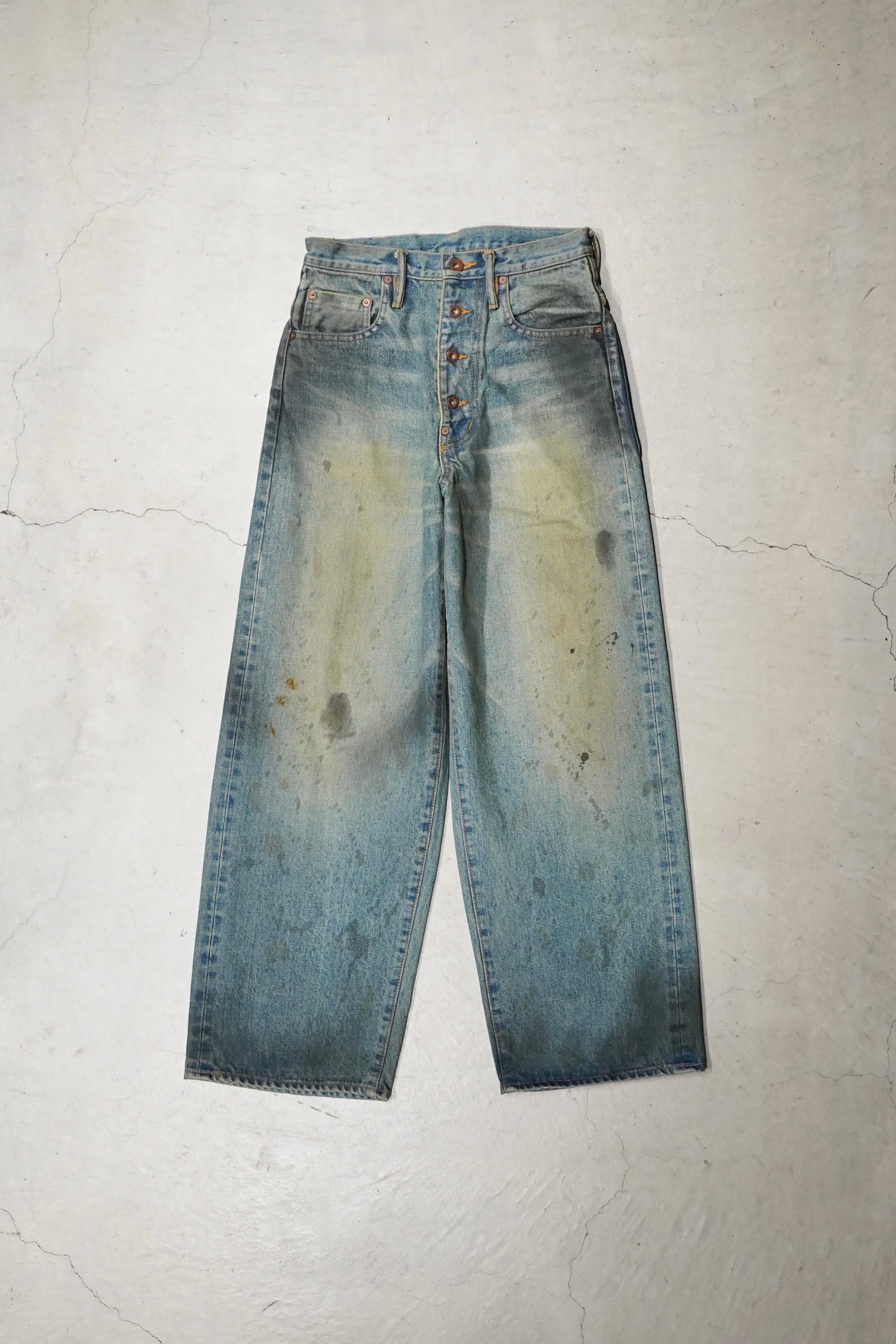 SUGARHILL OILED FADE DENIM PANTS