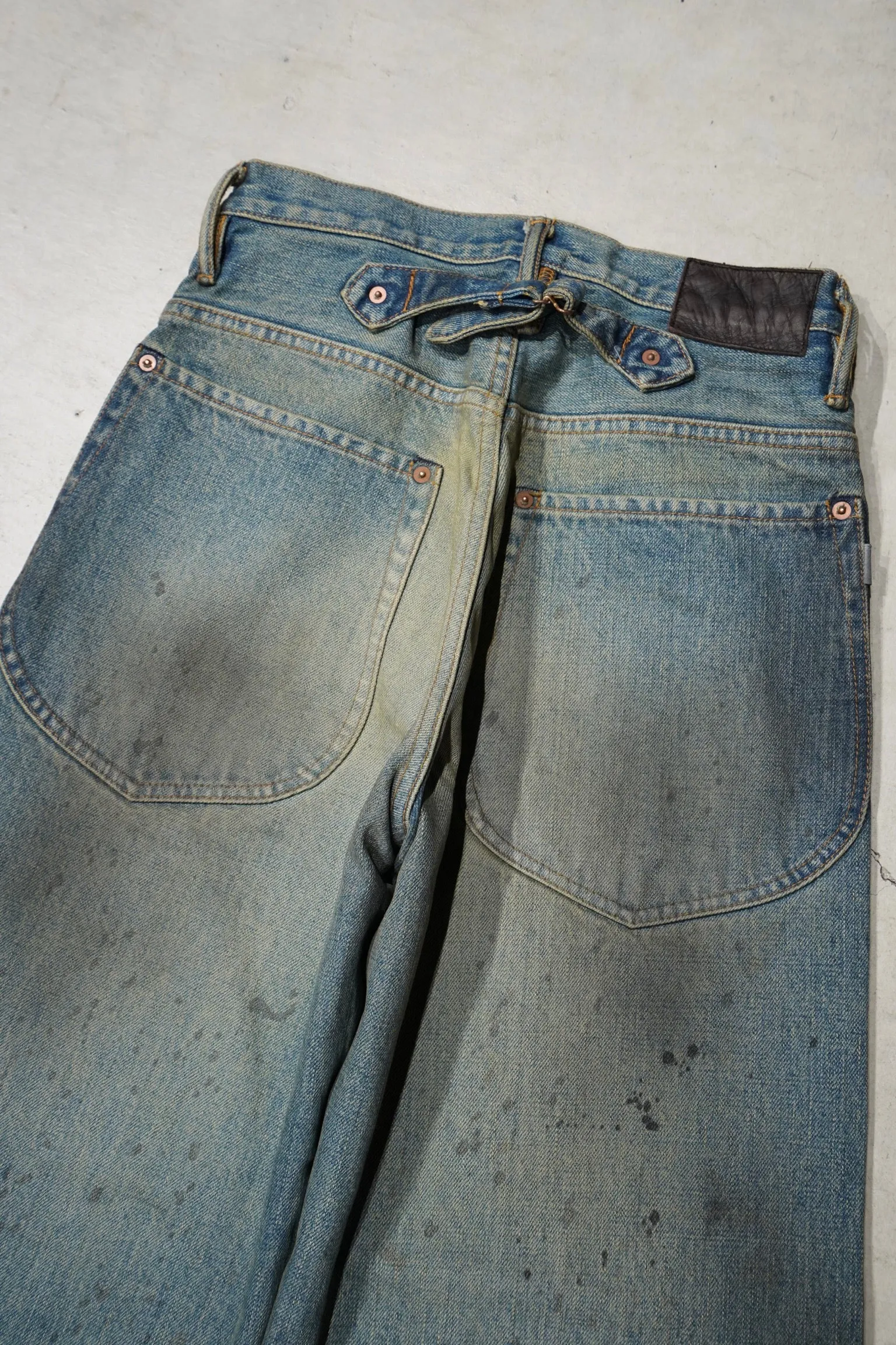 SUGARHILL OILED FADE DENIM PANTS