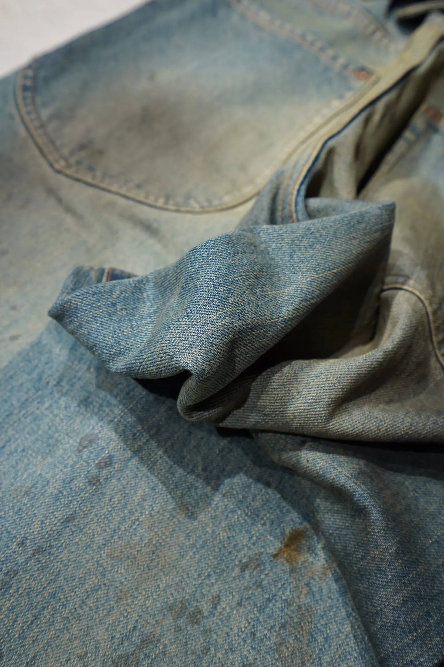 SUGARHILL OILED FADE DENIM PANTS