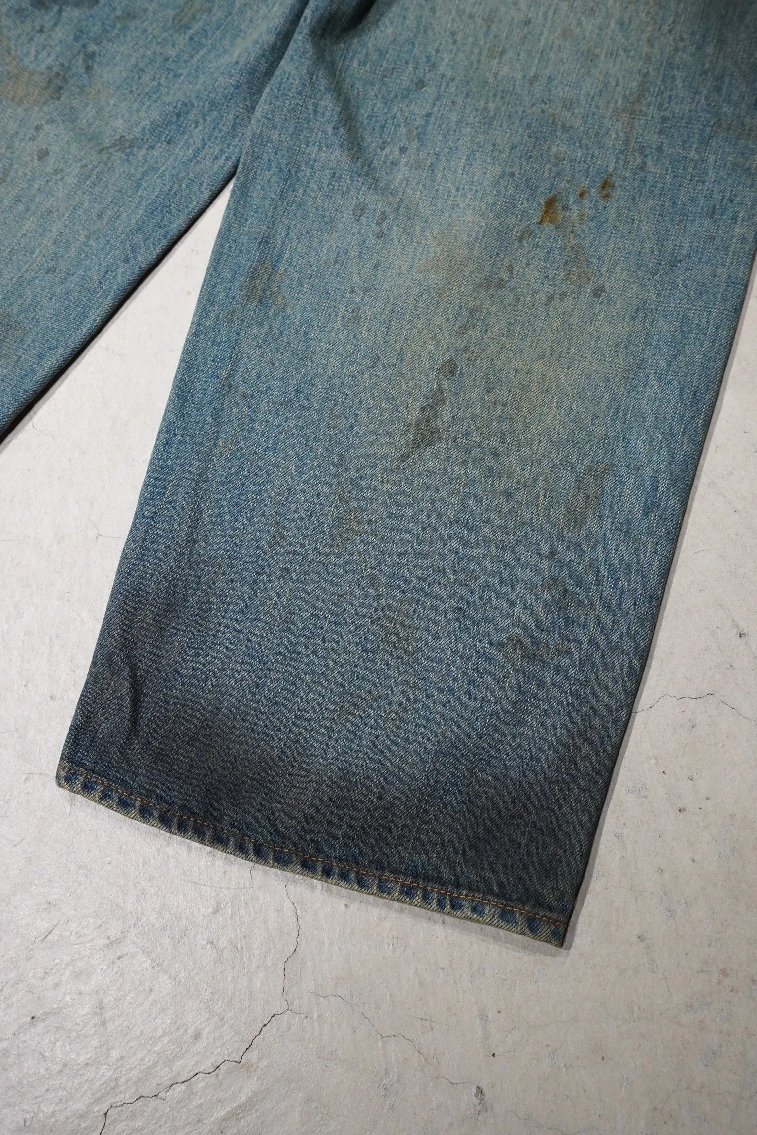 SUGARHILL OILED FADE DENIM PANTS