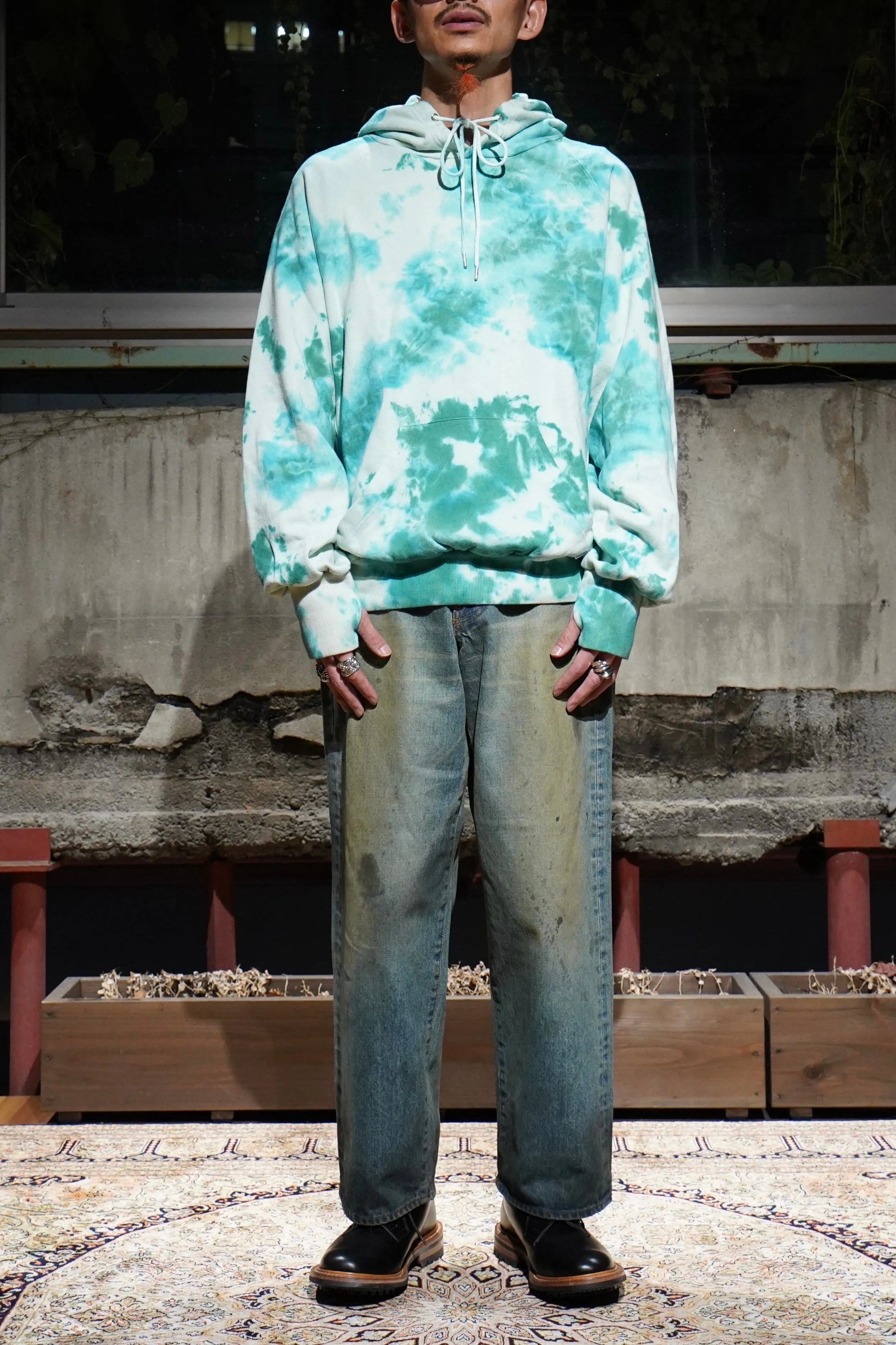 SUGARHILL OILED FADE DENIM PANTS