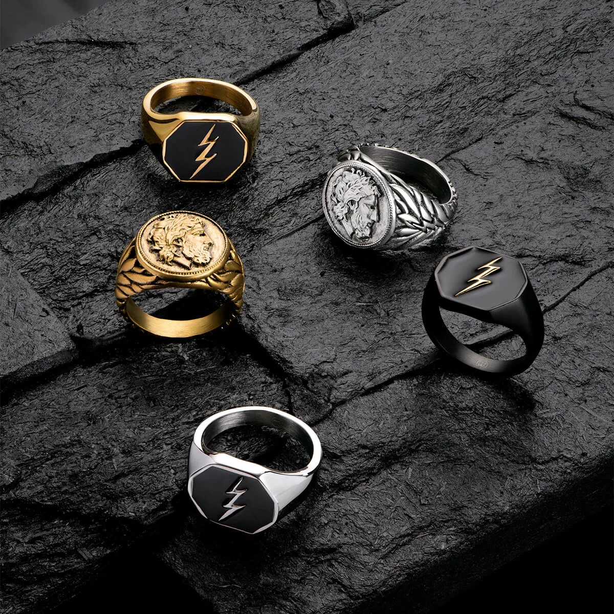 Thunderbolt Ring - Gold