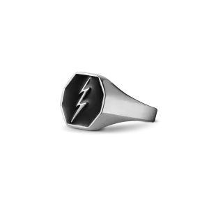 Thunderbolt Ring - White Gold