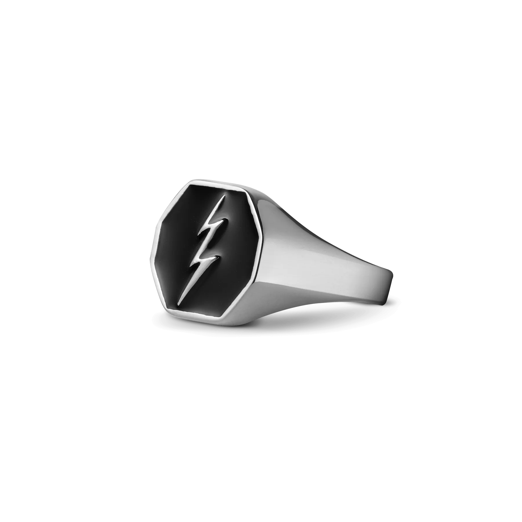 Thunderbolt Ring - White Gold