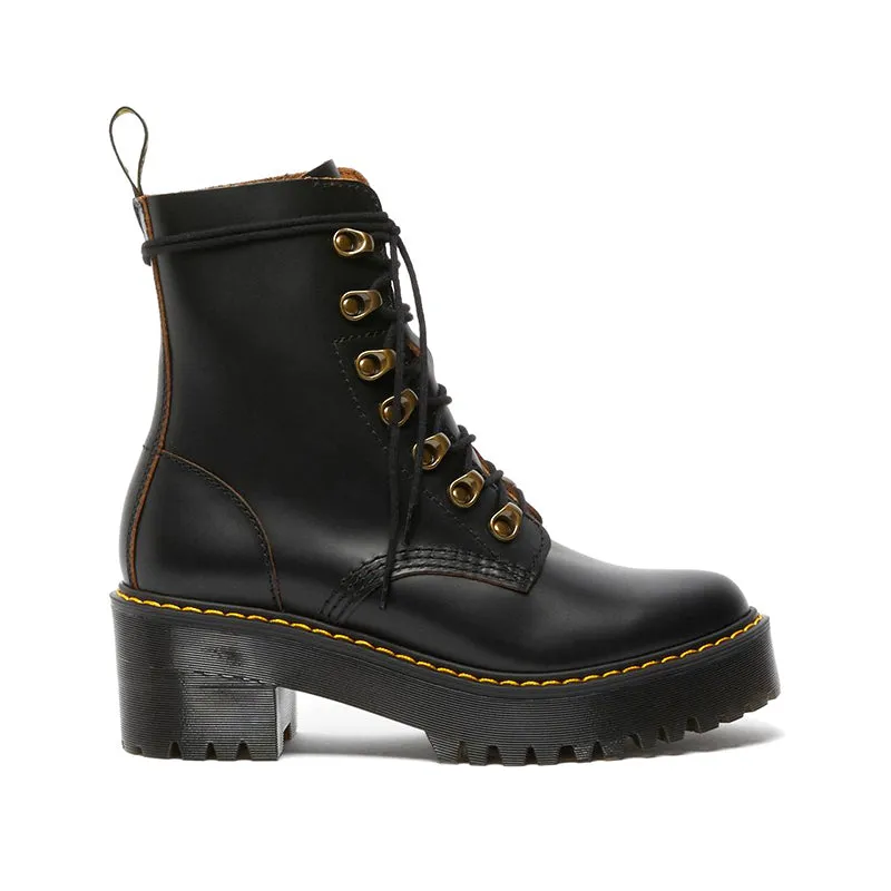 Women's Leona Black Vintage Smooth
